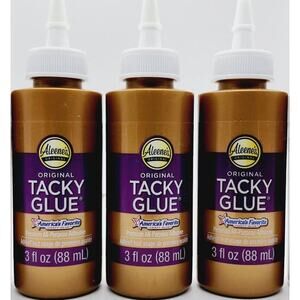 Lot 3 Aleene's Original TACKY GLUE new Premium All Purpose Adhesive 3 fl oz Each